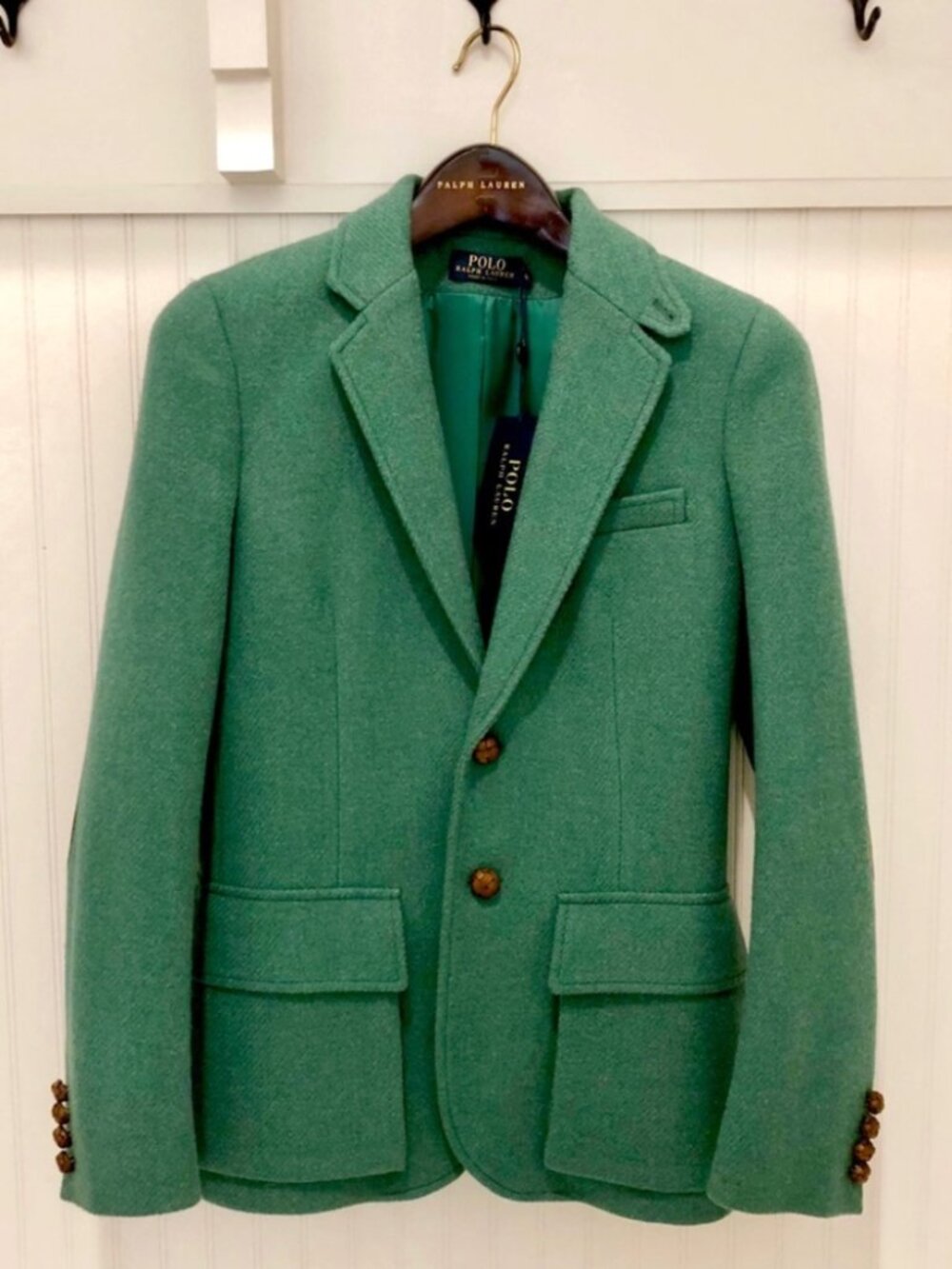 POLO by RALPH LAUREN Seafoam Green Jacket Wool Blazer 4